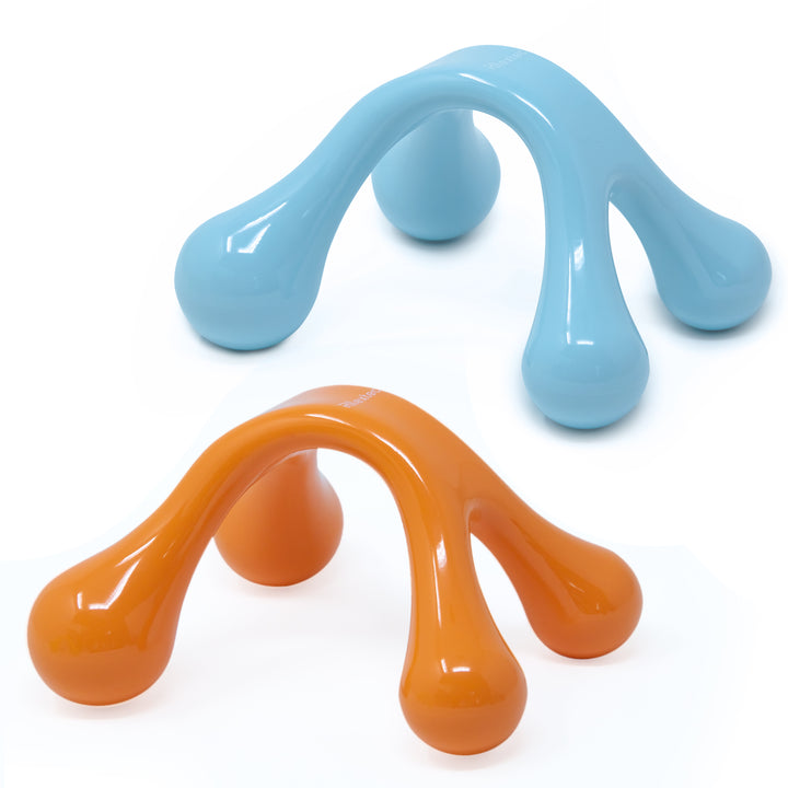 Rilextec Manual Neck Massager Tool Kit, Orange & Blue